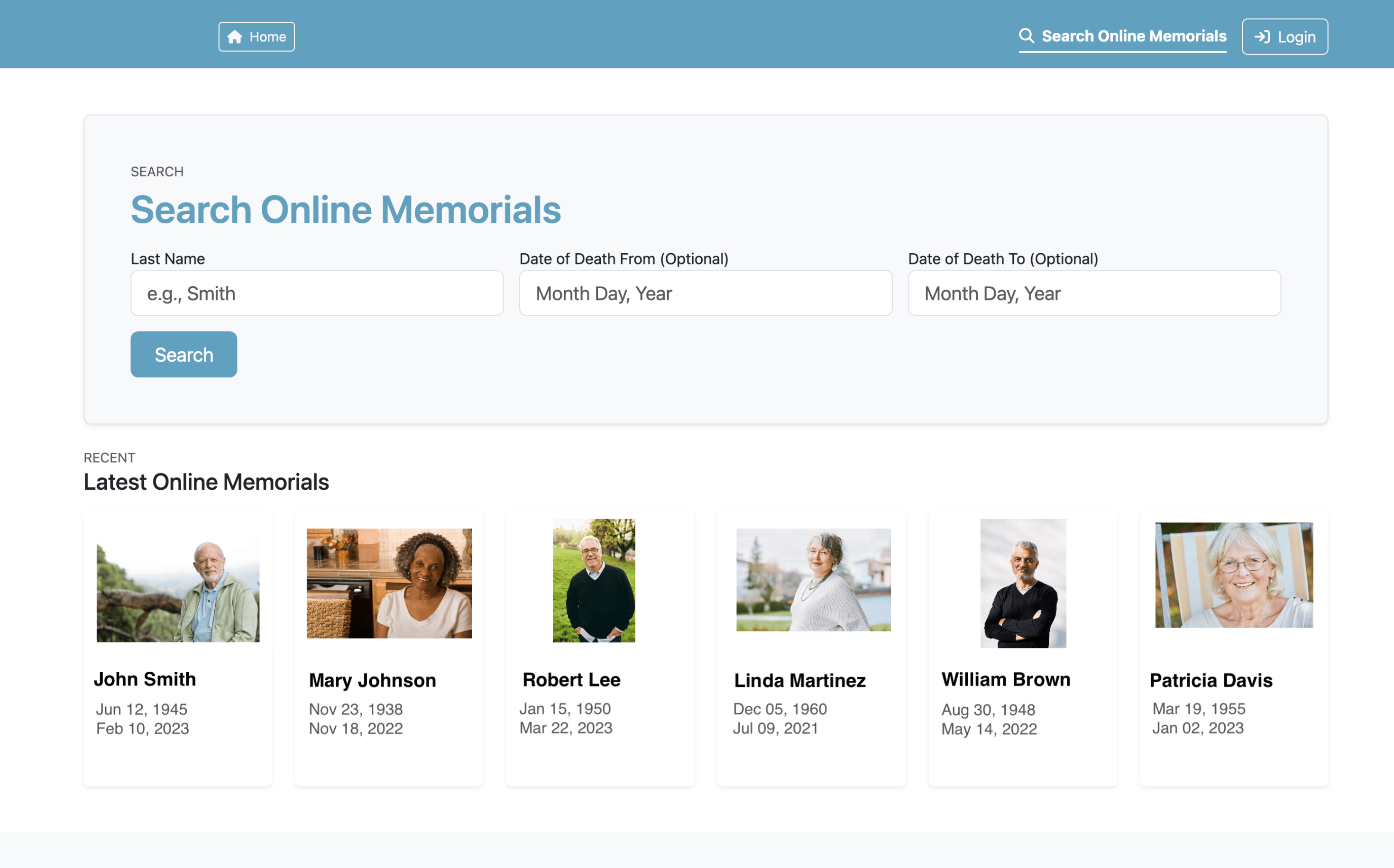 Searchable Public Records Portal interface showing digital record search and engagement features